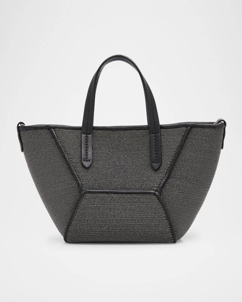 Duo All Over Monili Leather Mini Tote Bag